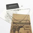 Charm Necklace Double Carriers,Spring Fashion Jewelry Europe 925 Sterling Silver Trendy Gift For Women Girls