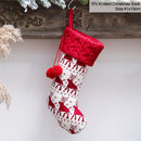 Knitted Christmas Stocking Socks Sack New Year Gift Candy Bags Christmas Decorations For Home Xmas Tree Hanging Ornaments Natal