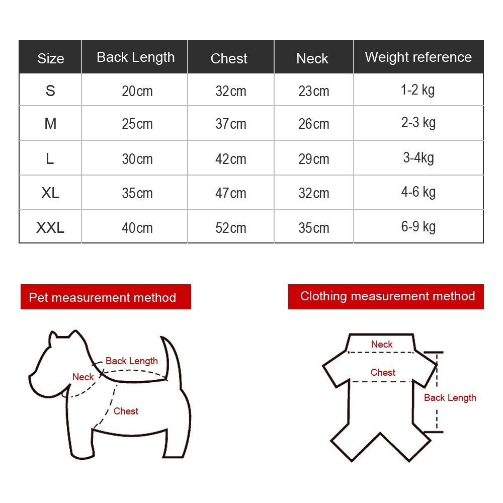 Dog's Winter Cotton Jumpsuit Pet Clothes Warm Jacket Thicker Coat Pets Clothing for Small Medium Dog French Bulldog Teddy Puppy - anconmall