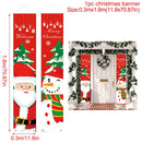 Santa Claus Door Banner Christmas Decor For Home 2022 Merry Christmas Decor Xmas Ornament Navidad Noel Happy New Year 2023 - anconmall
