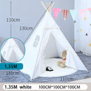Children&#39;s Tent Teepee Tent For Kids Portable Tipi Infantil House For Children Cabana Kids Tents Decoration Carpet LED Lights