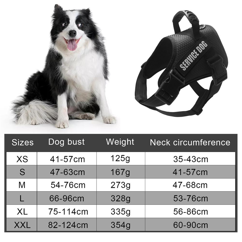 Pet Dog Harnesses Reflective Adjustable Vest Dogs Harness For Husky Labrador Shepherd Dog Small Medium Large Dogs Supplies - anconmall