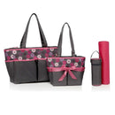 5pcs/Set Fashion Mother Bag Diaper Bags For Mom Baby Large Capacity Nappy Bags Organizer Stroller For Maternity Hobos Handbags