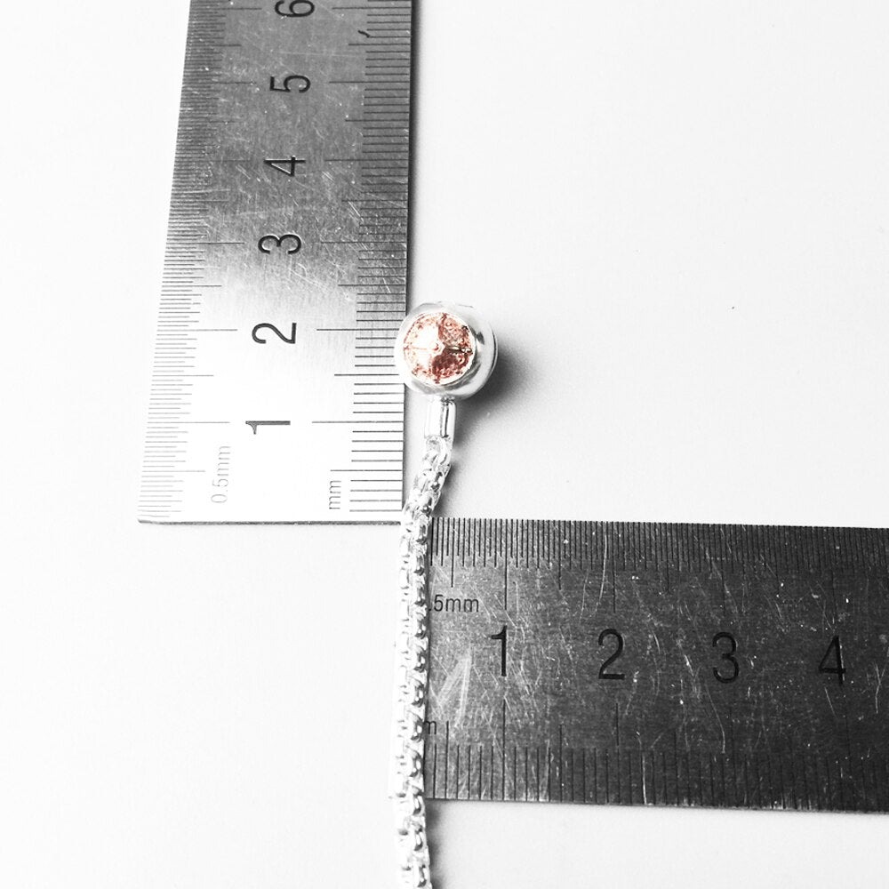 Necklace Basic Rose Glod,2017 Brand 925 Sterling Silver  Strand Fashion Jewelry Europe Style Bijoux Gift For Men Women Friend