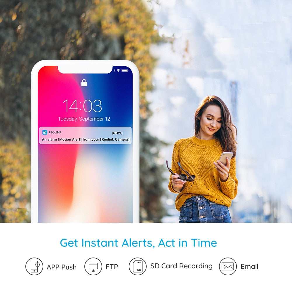 Reolink 5MP PTZ Home Security Camera Wifi 2.4G/5G 3x Optical Zoom Pan/Tilt 2-way Audio Indoor Baby Monitor SD Card Slot E1 Zoom