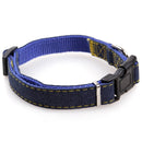 Pet Dog Denim Adjustable Leash and Collar Set Thickened and Durable 4 Colors Collar Traction Rope for Small Dog Cat Pet Supplies - anconmall