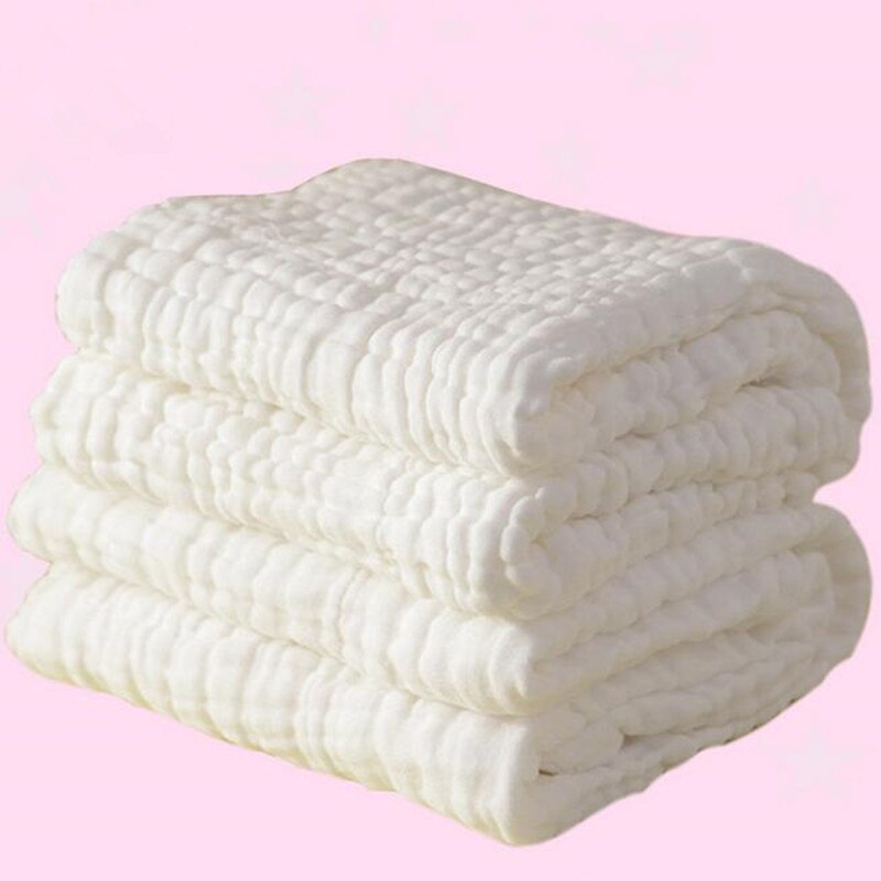 Dajinbear Baby bath towel 100% cotton ultra soft baby gauze towel newborn towel big thick 6 layer Size 90*110 CM