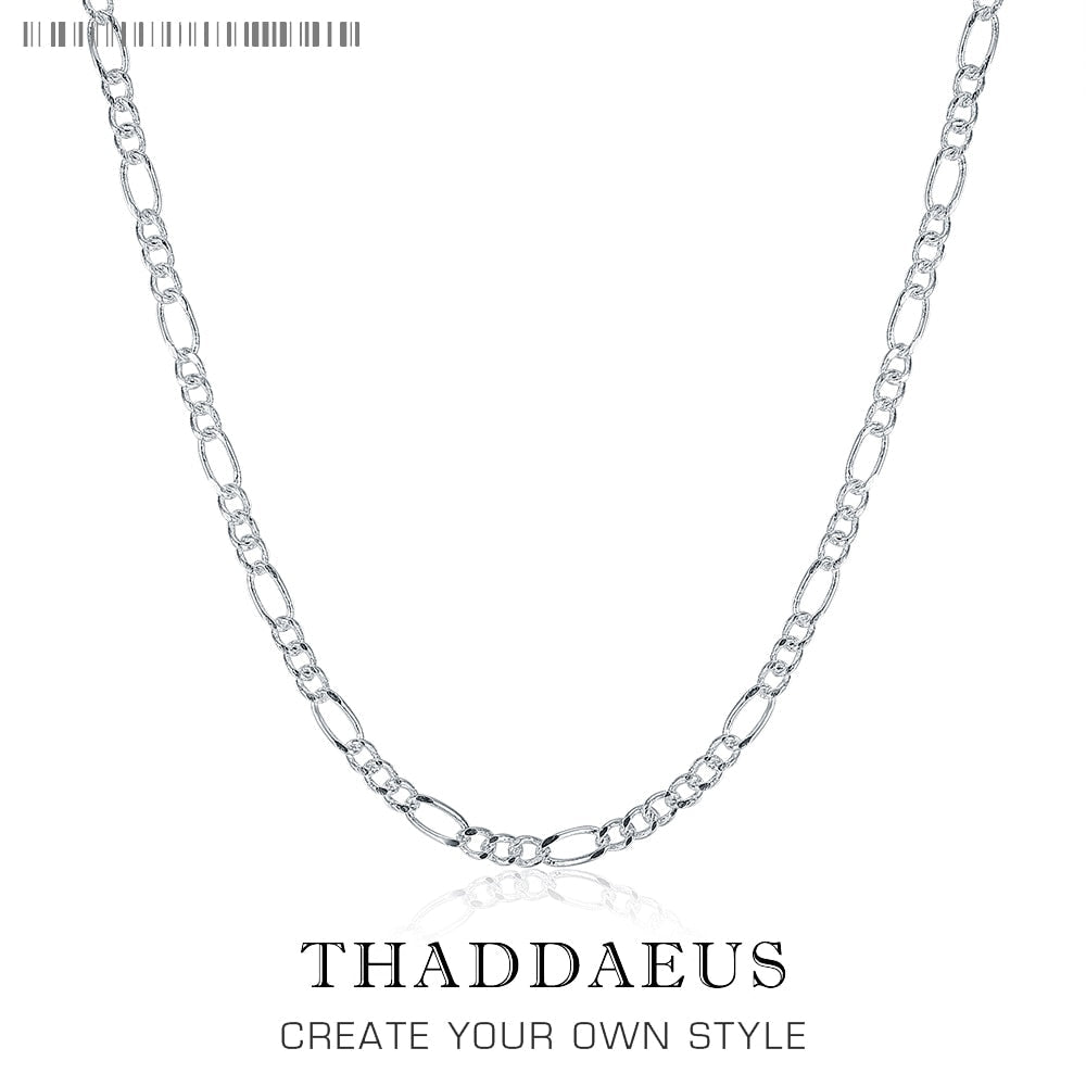 Figaro Chain Classic,2018 Brand New  Glam Fashion Jewelry Europe Style Soul 925 Sterling Silver Bijoux Gift For Men Women