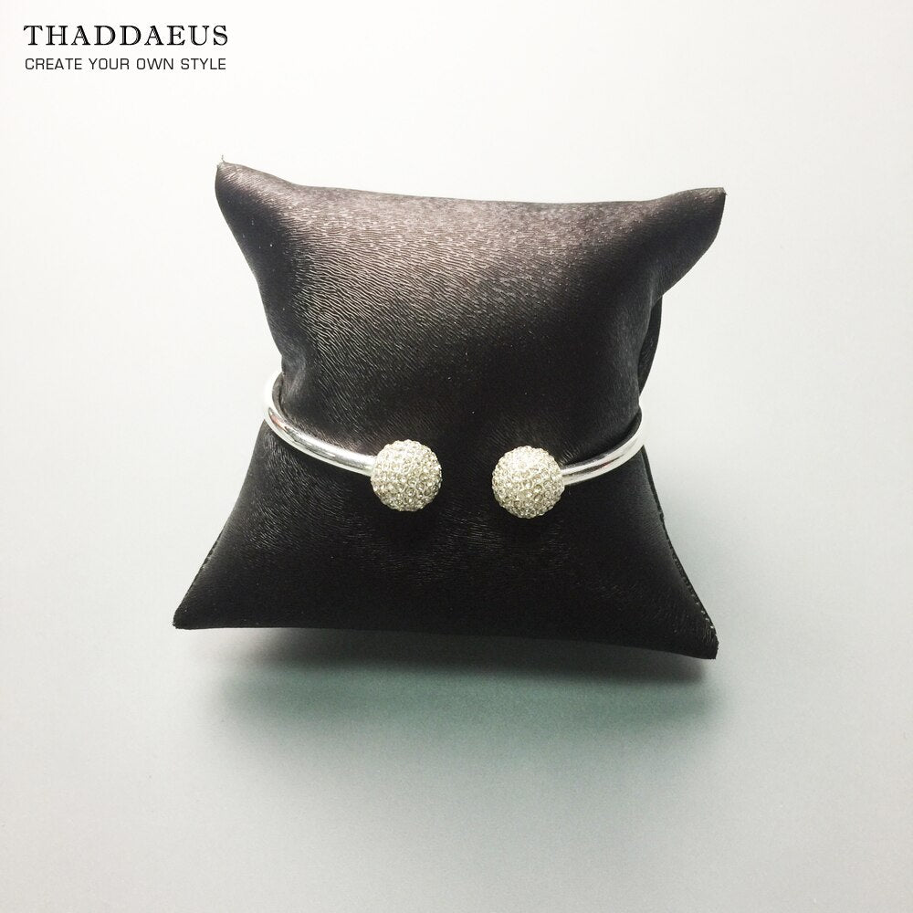 Bracelet Bangles Disco Ball Europe Style Fashion Glam Jewelry Gift For Women,2017 Brand New Good In 925 Sterling Silver Soul