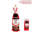 Christmas Bottle Cover Merry Christmas Decorations for Home 2022 Christmas Ornaments Navidad Noel Xmas Gift Happy New Year 2023