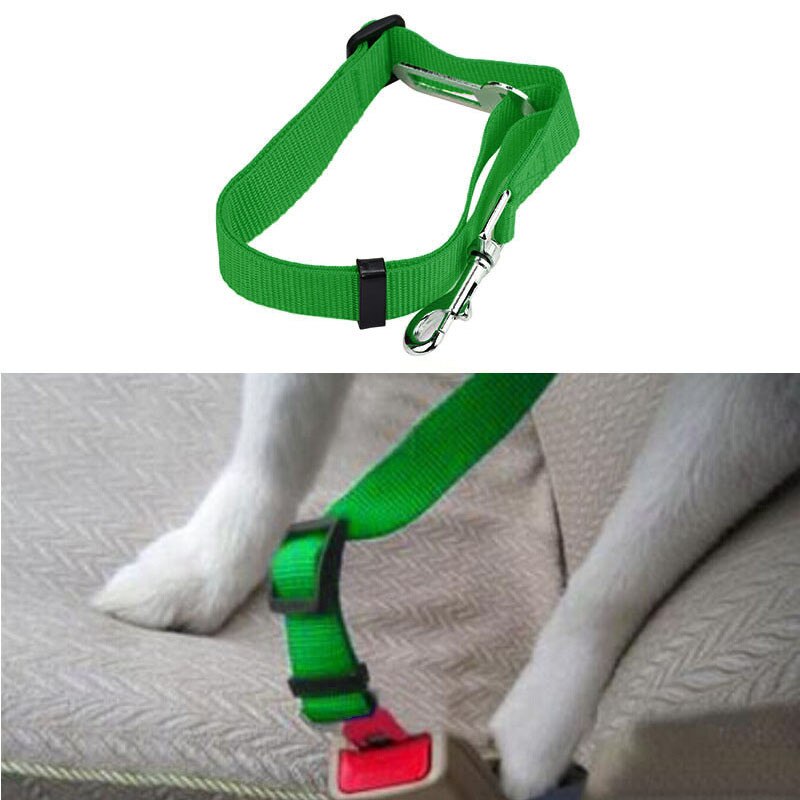 Pet Supplies Vehicle Seat Belts for Dog Adjustable Dog Safety Leash Lead with Clip Pet Dog Cat Car Travel Accessories Products - anconmall