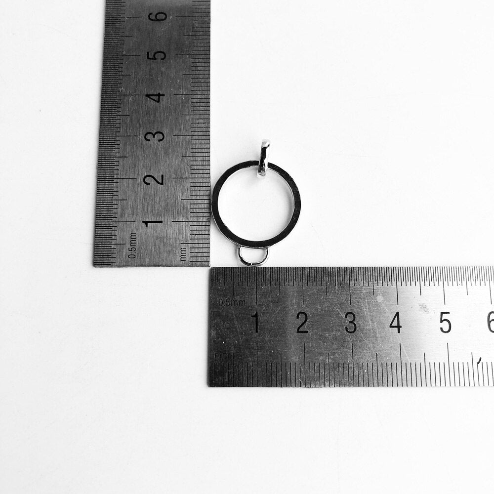 Pendant Charm Carrier Large Round,Brand Fashion Jewelry Europe Style 925 Sterling Silver Gift For Women Men