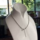 Karma Wheel Wire-cable Chain Necklace,Fashion Jewelry Europe 925 Sterling Silver Gift For Women Men