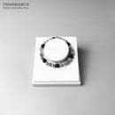 Bracelets Cross Beads &amp; Obsidian For Rebel Men Trendy Gift Europe Style Heart Masculine 925 Sterling Silver Jewelry