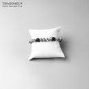 Bracelets Cross Beads &amp; Obsidian For Rebel Men Trendy Gift Europe Style Heart Masculine 925 Sterling Silver Jewelry