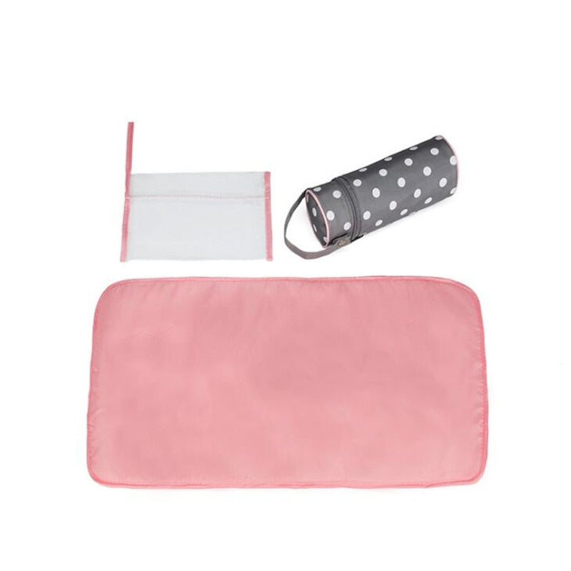 5pcs/Set Fashion Mother Bag Diaper Bags For Mom Baby Large Capacity Nappy Bags Organizer Stroller For Maternity Hobos Handbags