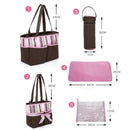 5pcs/Set Fashion Mother Bag Diaper Bags For Mom Baby Large Capacity Nappy Bags Organizer Stroller For Maternity Hobos Handbags