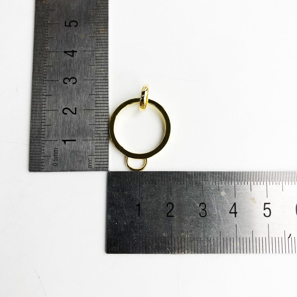 Pendant Charm Carrier Large Gold Color Brand Fashion Jewelry Europe 925 Sterling Silver Gift For  Woman Men