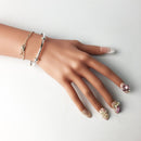 Bracelet Bangles Bead &amp; Charm Carrier Fashion Karma Jewelry Gift For Women Men Brand New Good In 925 Sterling Silver