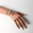 Bracelet Bangles Bead &amp; Charm Carrier Fashion Karma Jewelry Gift For Women Men Brand New Good In 925 Sterling Silver