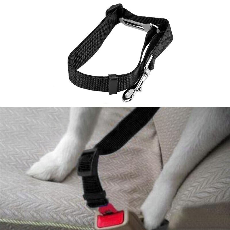 Pet Supplies Vehicle Seat Belts for Dog Adjustable Dog Safety Leash Lead with Clip Pet Dog Cat Car Travel Accessories Products - anconmall