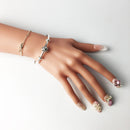 Bracelet Bangles Bead &amp; Charm Carrier Fashion Karma Jewelry Gift For Women Men Brand New Good In 925 Sterling Silver