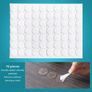 70Pcs Acrylic Double-Sided Adhesive Gripping Anti Slip Gel Pads Sticker Sticky Reusable Multi-Function Nano Tape Home