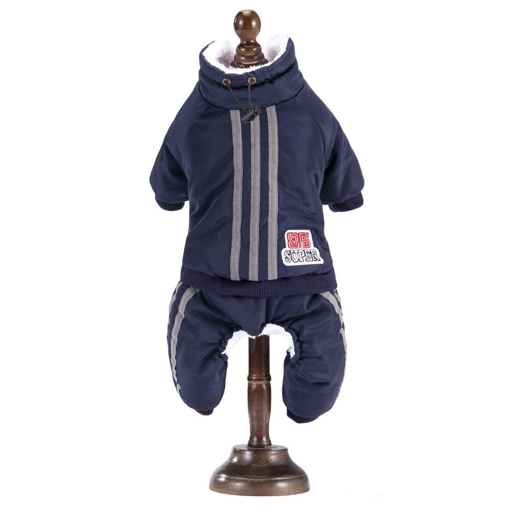 Dog's Winter Cotton Jumpsuit Pet Clothes Warm Jacket Thicker Coat Pets Clothing for Small Medium Dog French Bulldog Teddy Puppy - anconmall