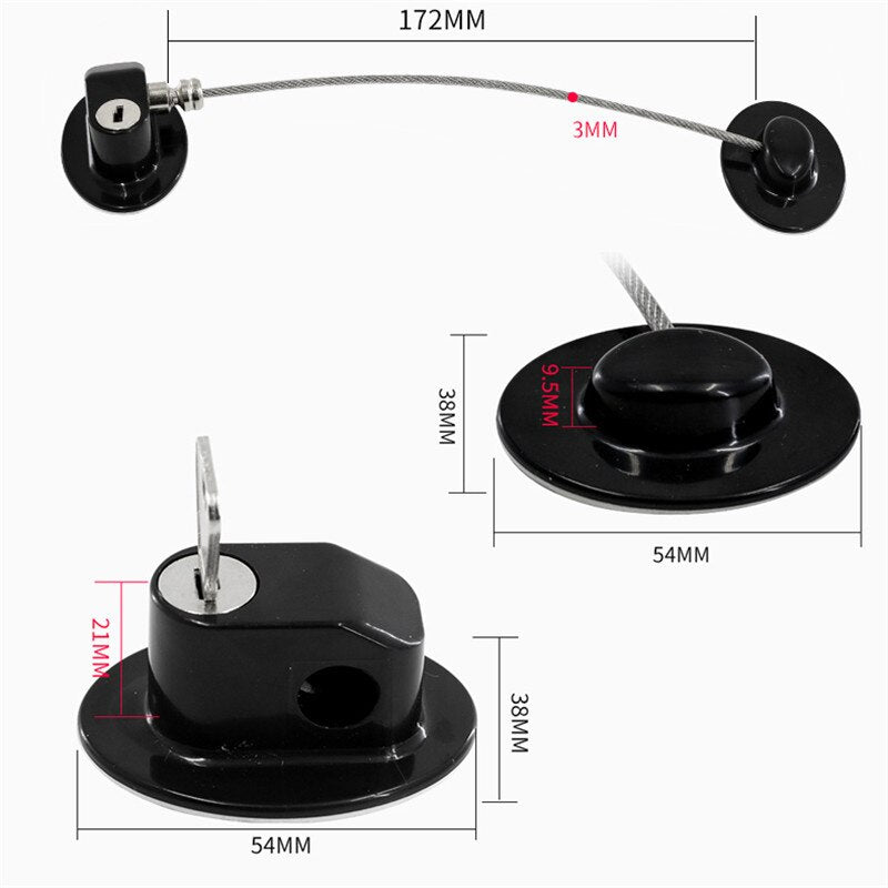 4PCS Children Safety Lock Refrigerator Door Lock  Baby Safety Home Window Lock Child Locks Child Protection On The Cupboard