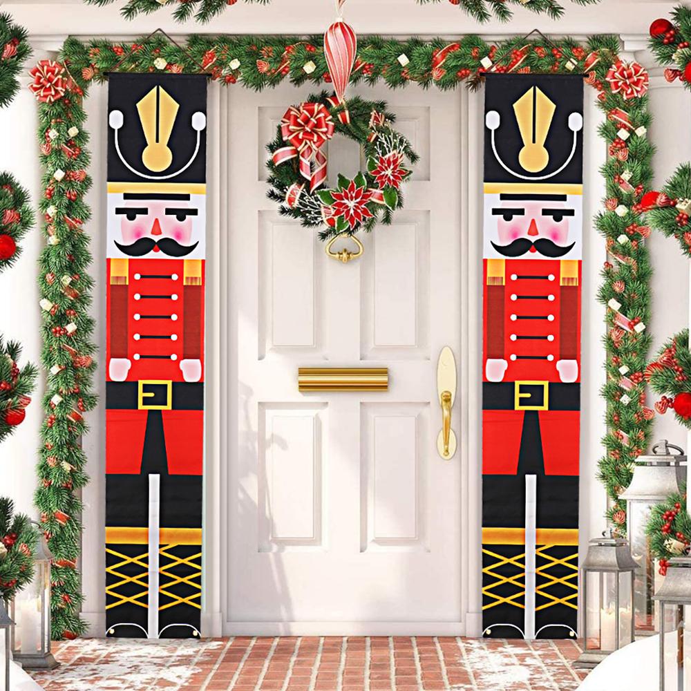 Santa Claus Banner Merry Christmas Decor For Home Christmas Door Decor Outdoor Xmas Ornament Navidad 2022 Happy New Year 2023 - anconmall