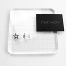 Blue Starfish Stud Earrings,Europe Style Fine Jewerly For Women Trendy Gift In 925 Sterling Silver