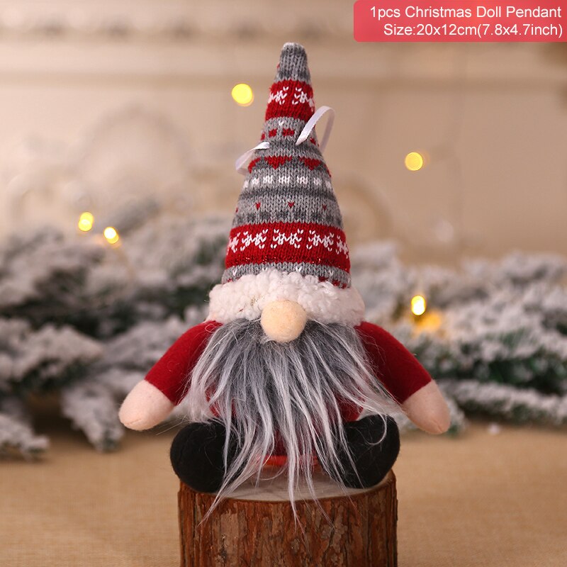 Christmas Faceless Doll Merry Christmas Decorations For Home Christmas Ornaments Xmas Navidad Natal New Year 2022 Kids Gift