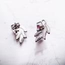 Nature&#39;s Beauty Flower Ear Studs,Europe Fine Jewerly For Women,2022 Spring Bohemia Gift In 925 Sterling Silver