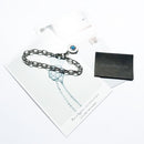 Blue Link Chain Charm Bracelets,2019 Autumn 925 Sterling Sliver Gift for Women Men,Europe Style Jewelry,Fashion Accessorie Club