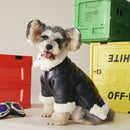 Soft Lapels Faux Fur Coat Black Thickened Warm Coats Dog Jackets for Puppies Teddy French Bulldog - anconmall