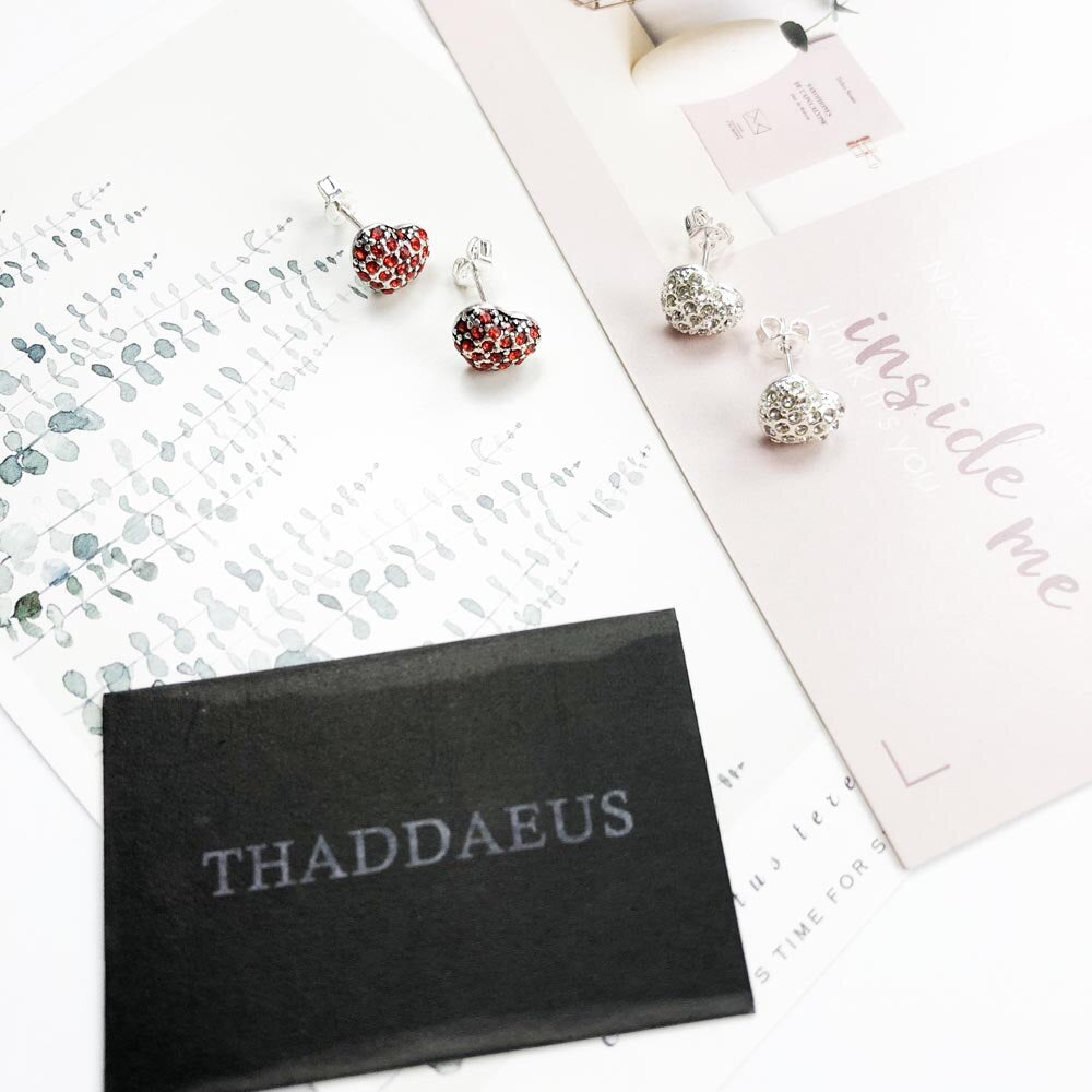 Stud Earrings Pink Heart,Europe Style Glam Fashion Romantic Jewerly For Women Gift In 925 Sterling Silver,Super Deal