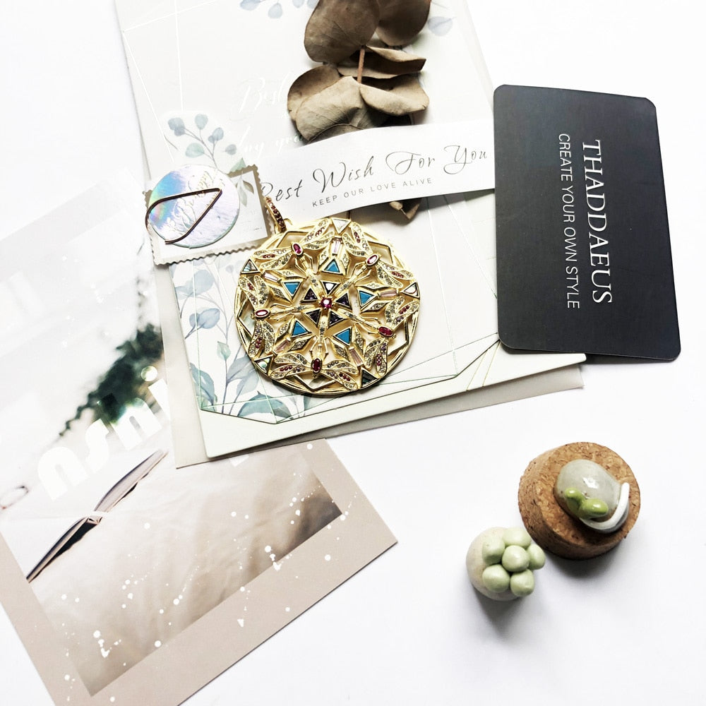 Pendant Amulet Kaleidoscope Dragonfly Brand New Jewelry Europe Bijoux 925 Sterling Silver Elaborate Gift For Woman