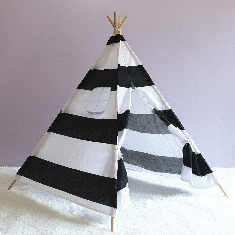 1.6M House For Children Tent Portable Kids Tent Cabana Tipi Infantil Baby Teepee Tents Castle Carpet/LED Lights/Decoration