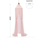 7 Colors Baby Bed Hanging Mosquito Net Dome Bed Canopy Mosquito Net Bedcover Curtain Round Crib Netting Tent Kids Room Decor