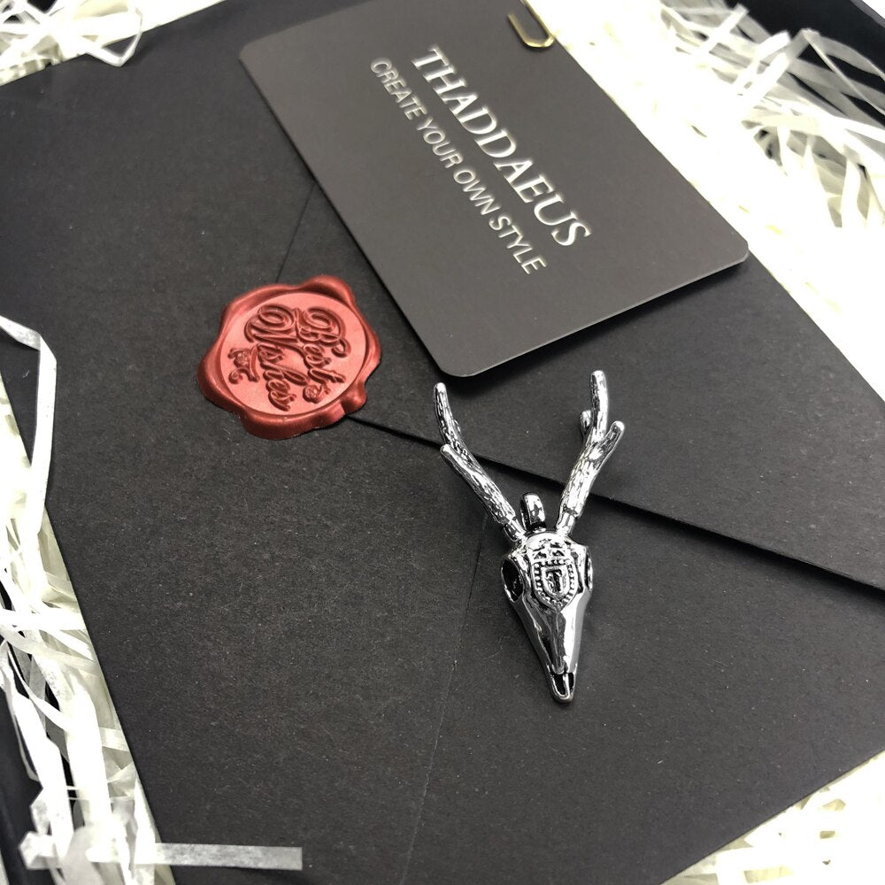 Pendants Deer Antlers Brand Punk Fashion Jewelry Europe Rebel Street 925 Sterling Silver Accessories Gift For Men