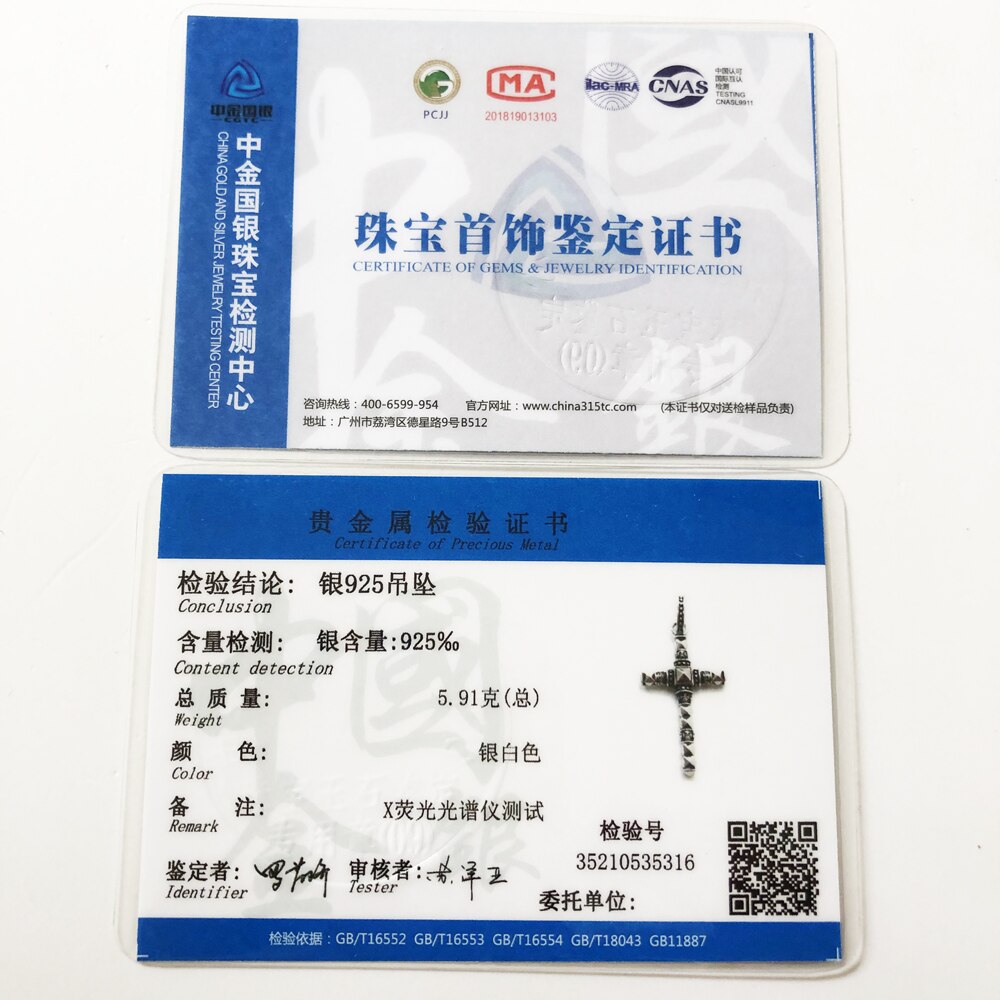 Pendant Black Ethno Studs Look Cross New Fine Jewelry 925 Sterling Silver Gift For Women & Men