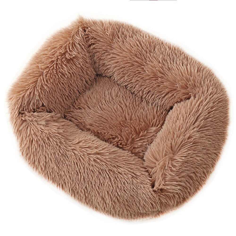 Pet Dog Bed Comfortable Cuddler Square Dogs Kennel Very Soft Washable Dog and Cat Cushion Bed Winter Warm Sofa 12 Color - anconmall