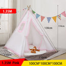 Children&#39;s Tent Teepee Tent For Kids Portable Tipi Infantil House For Children Cabana Kids Tents Decoration Carpet LED Lights