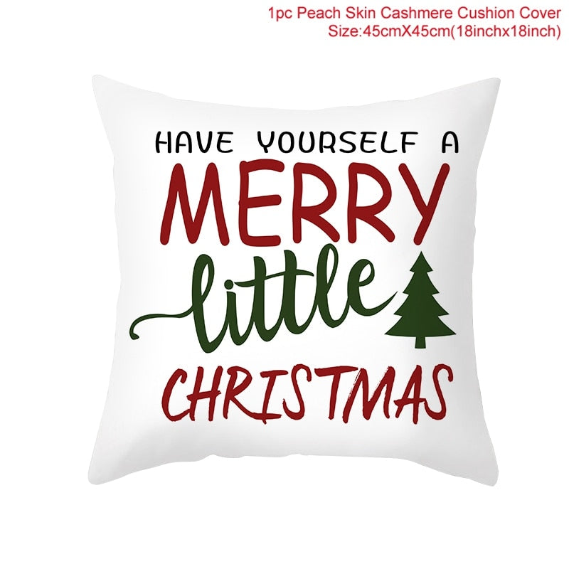 HUIRAN Christmas cushion cover Decorative Pillowcase sofa cushions Pillow cases Christmas Decoration For Home Decor Pillow Cover