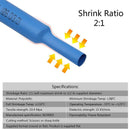 164Pcs Heat Shrink Tube Kit Insulation Sleeving Polyolefin Shrinking Assorted Heat Shrink 2:1 Tubing Wire Cable Sleeving Tube