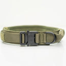 Tactical Dog Collar Adjustable Metal Buckle Dog Collars with Control Handle Training Pet Dog Collar For German Shepherd Dogs - anconmall