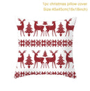 Christmas Cushion Cover Merry Christmas Decorations for Home 2022 Christmas Ornament Xmas Gifts Navidad Noel Happy New Year 2023