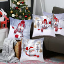 Santa Claus Snowman Cushion Cover Merry Christmas Decorations For Home Navidad 2022 Christmas Ornaments Xmas Gift New Year 2023