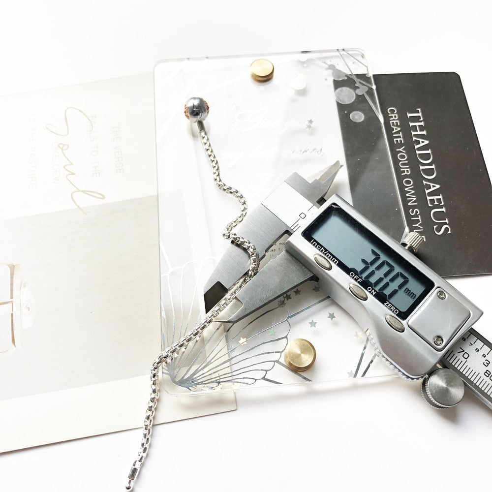 Bracelets Rose Gold Link Chain 925 Sterling Silver Fashion Jewelry For Women Men Trendy Europe Style Karma Diy Gift