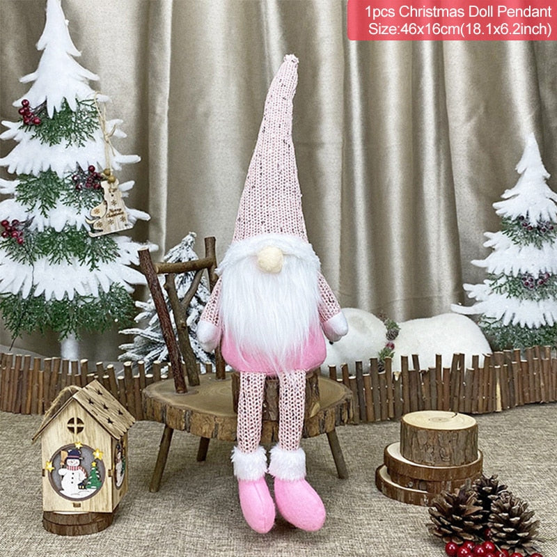 Christmas Faceless Doll Merry Christmas Decorations For Home Christmas Ornaments Xmas Navidad Natal New Year 2022 Kids Gift